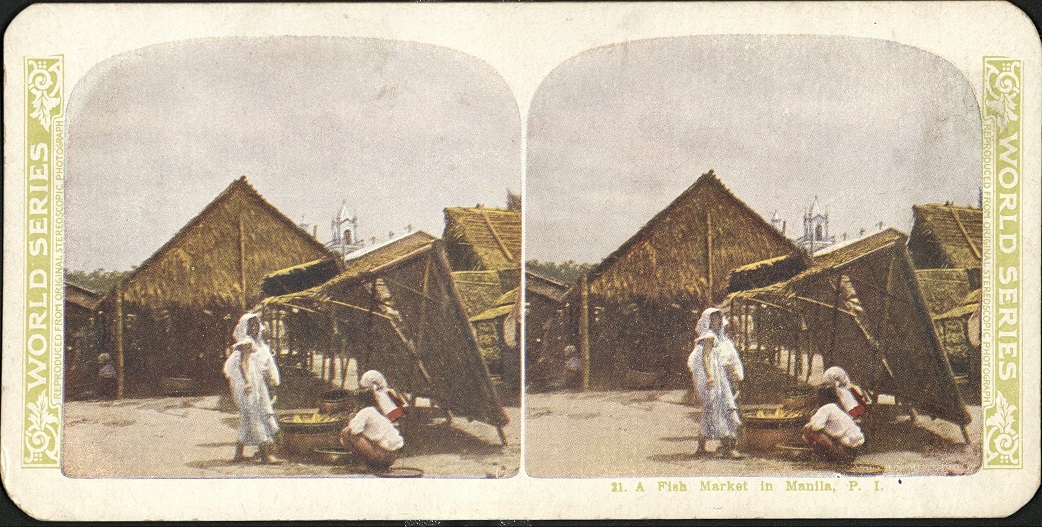 A Fish Market in Manila, P. I.